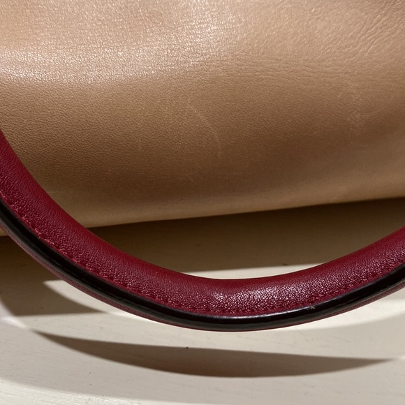 COACH (No. C1373-25807) Legacy “Haley” 2-Tone (Tan/Burgundy) Large Satchel - Picture 16 of 16